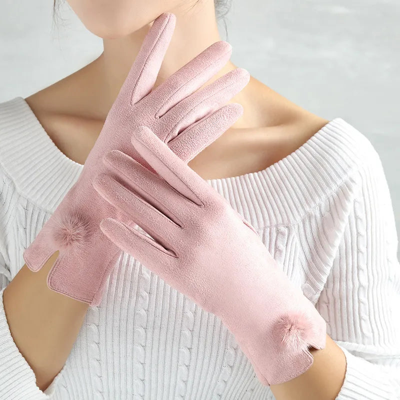 Elegante Warme Dames Handschoenen | Luxe winterhandschoenen met stijlvolle kettingdetail