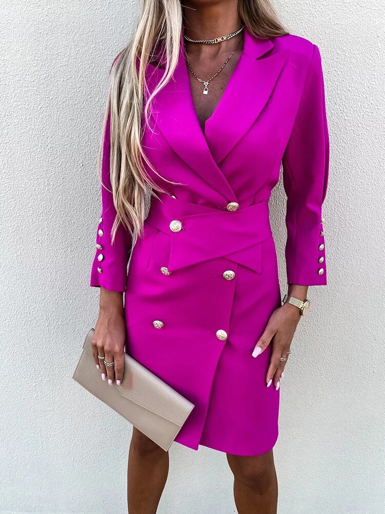 Elegante Blazer Jurk voor Vrouwen
