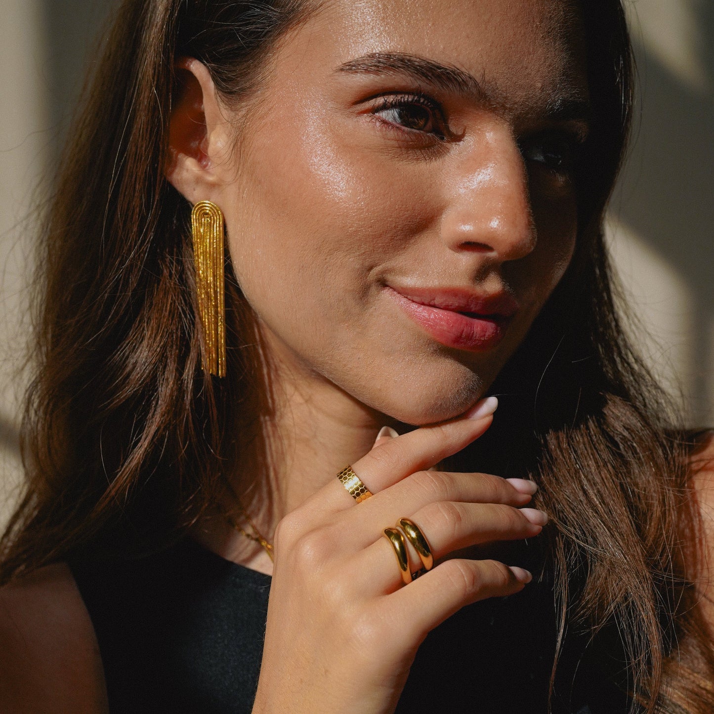 GlamourGold - Elegante Gouden Oorbellen met Kwastjes voor Vrouwen