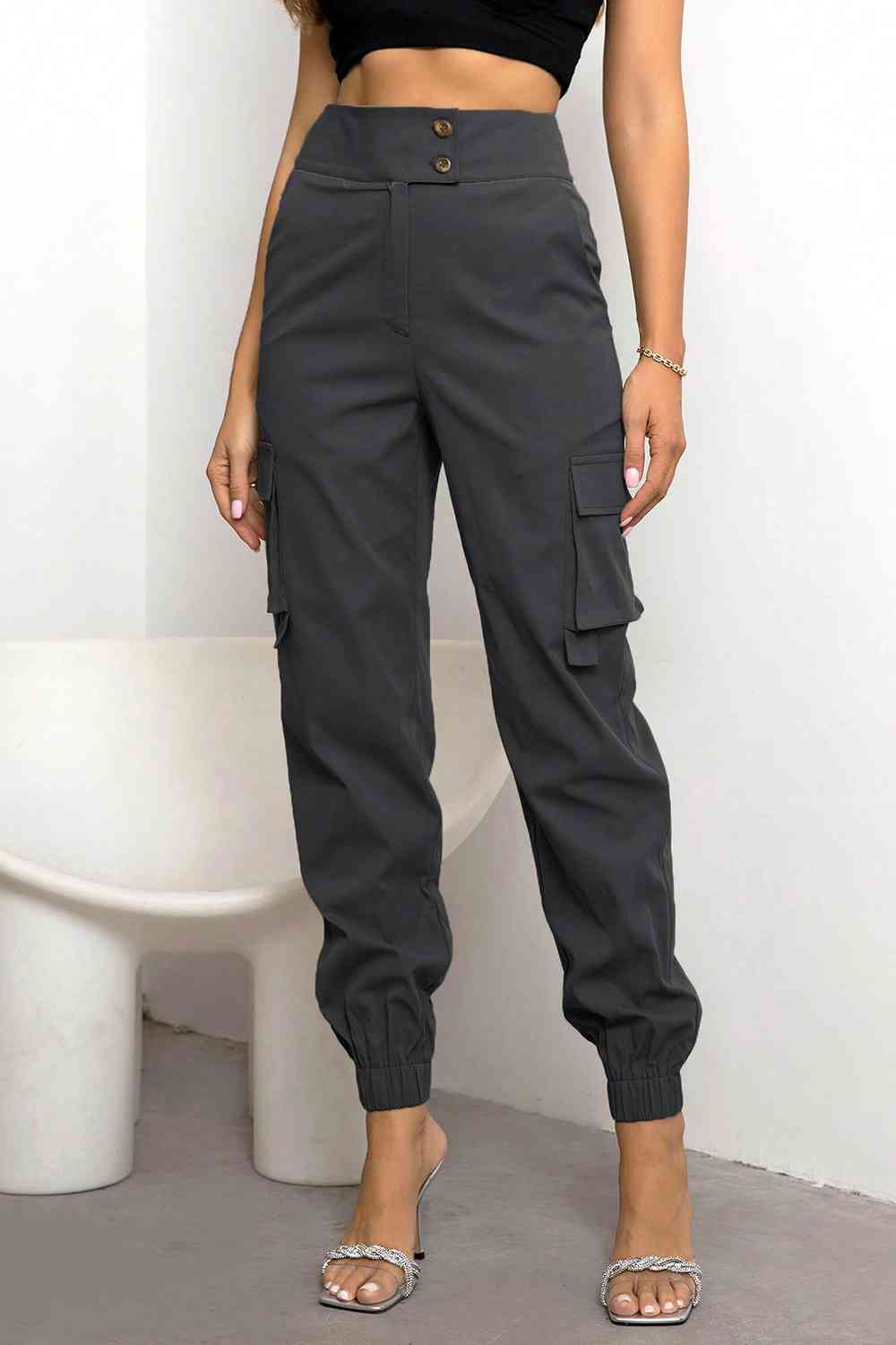 Dames Slim Fit Broek – Met Zakken, Geschikt voor Casual en Dagelijks Gebruik