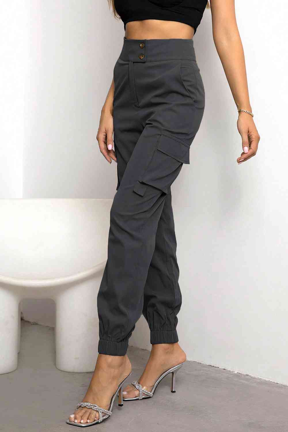 Dames Slim Fit Broek – Met Zakken, Geschikt voor Casual en Dagelijks Gebruik