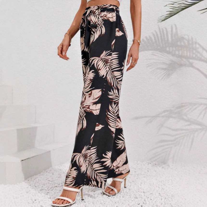 Emmie | Dames Broek – Wijde Pijpen – Hoge Taille – Bohemian Print