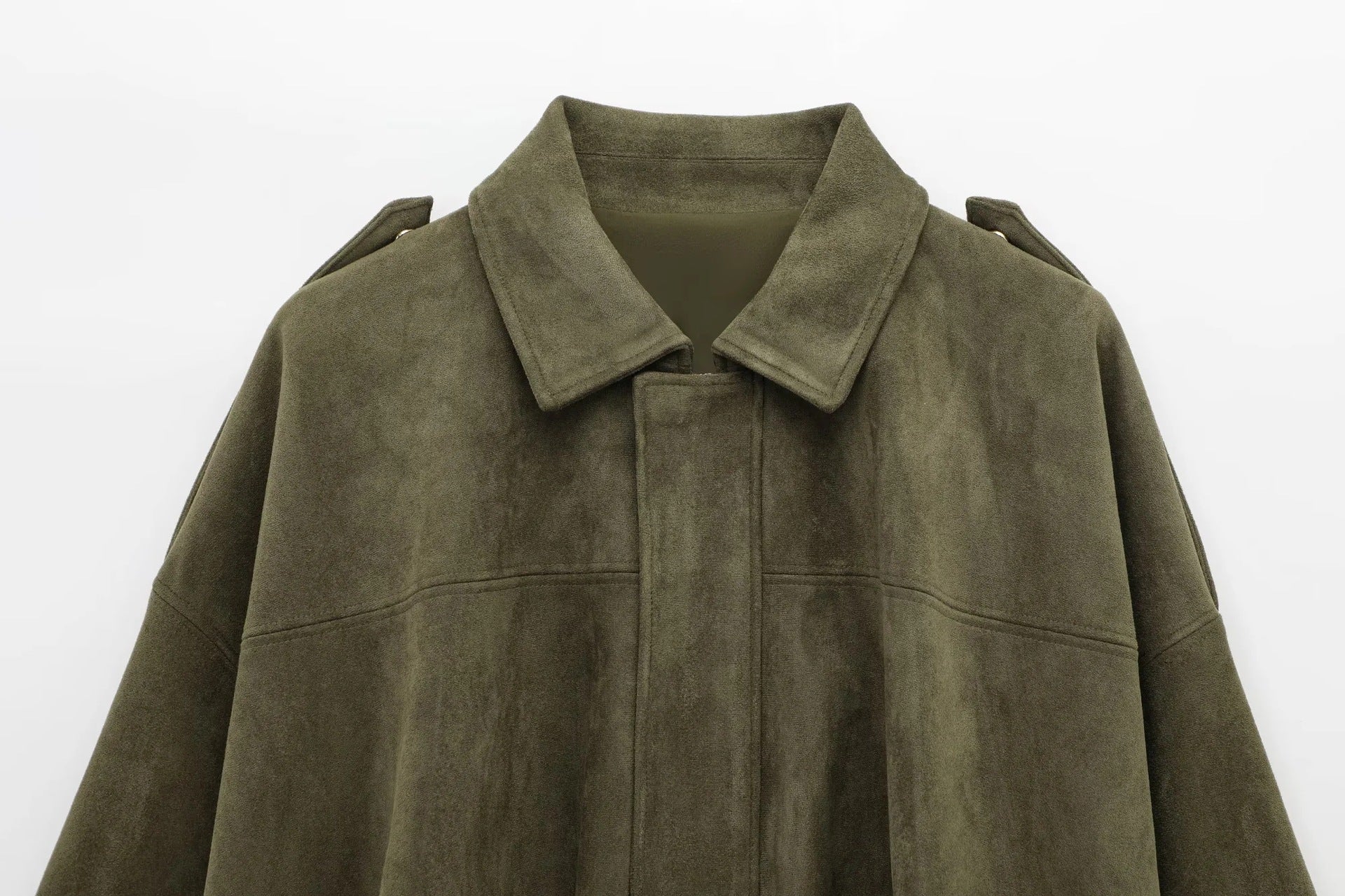 Aïsha oversized suede jacket | Dames jas van luxe suède met vintage flair