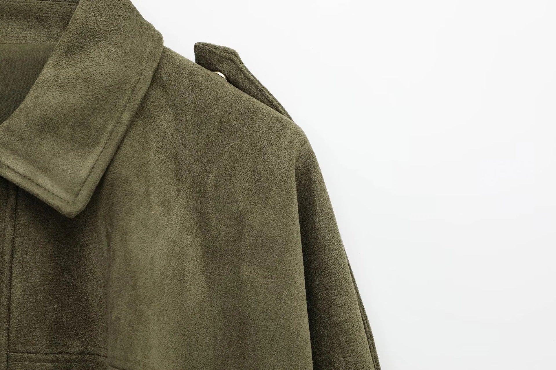 Aïsha oversized suede jacket | Dames jas van luxe suède met vintage flair