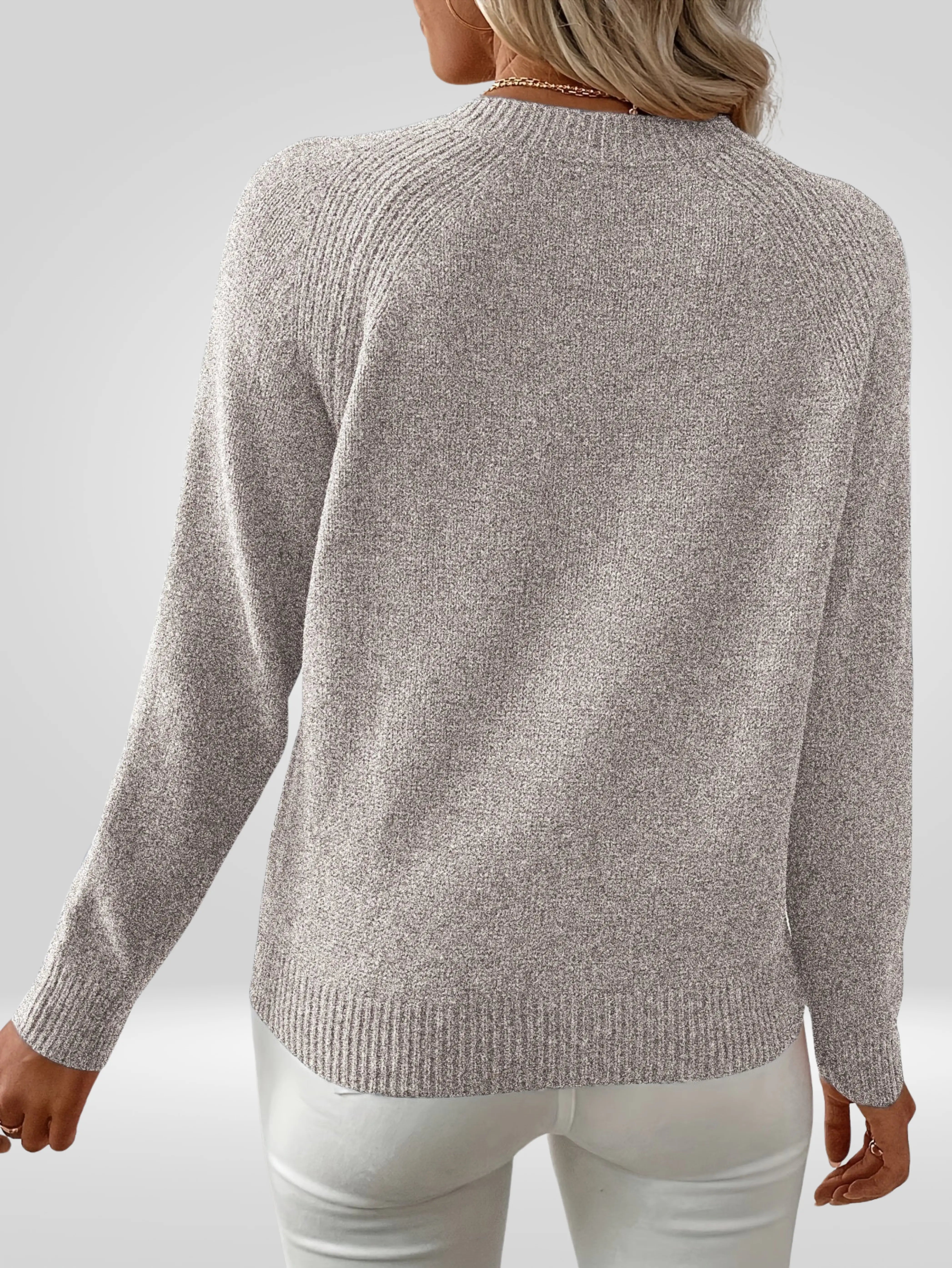 Parel Trui Dames | Elegante Trui met Pareldetails en Comfortabele Pasvorm