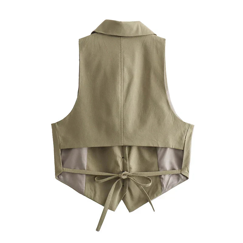 ZITA | Stijlvol Gilet voor Dames– Veelzijdig Design – Comfortabele Pasvorm – Ideaal om te Layeren