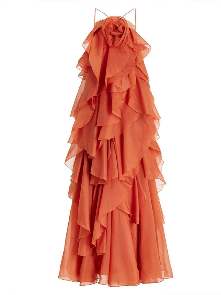 Nelly | Flowy Gelaagde Maxi Jurk voor Dames