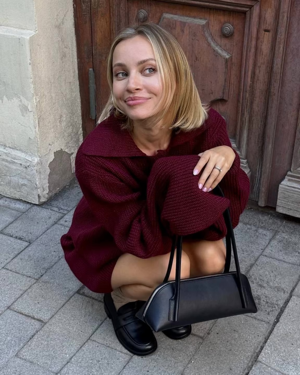 Natasja Knit Co-ord Set | Dames knit set met cardigan en rokje in casual chic stijl