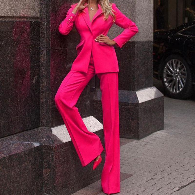 Celeste | Elegant Tweedelig Blazer Pak voor Dames