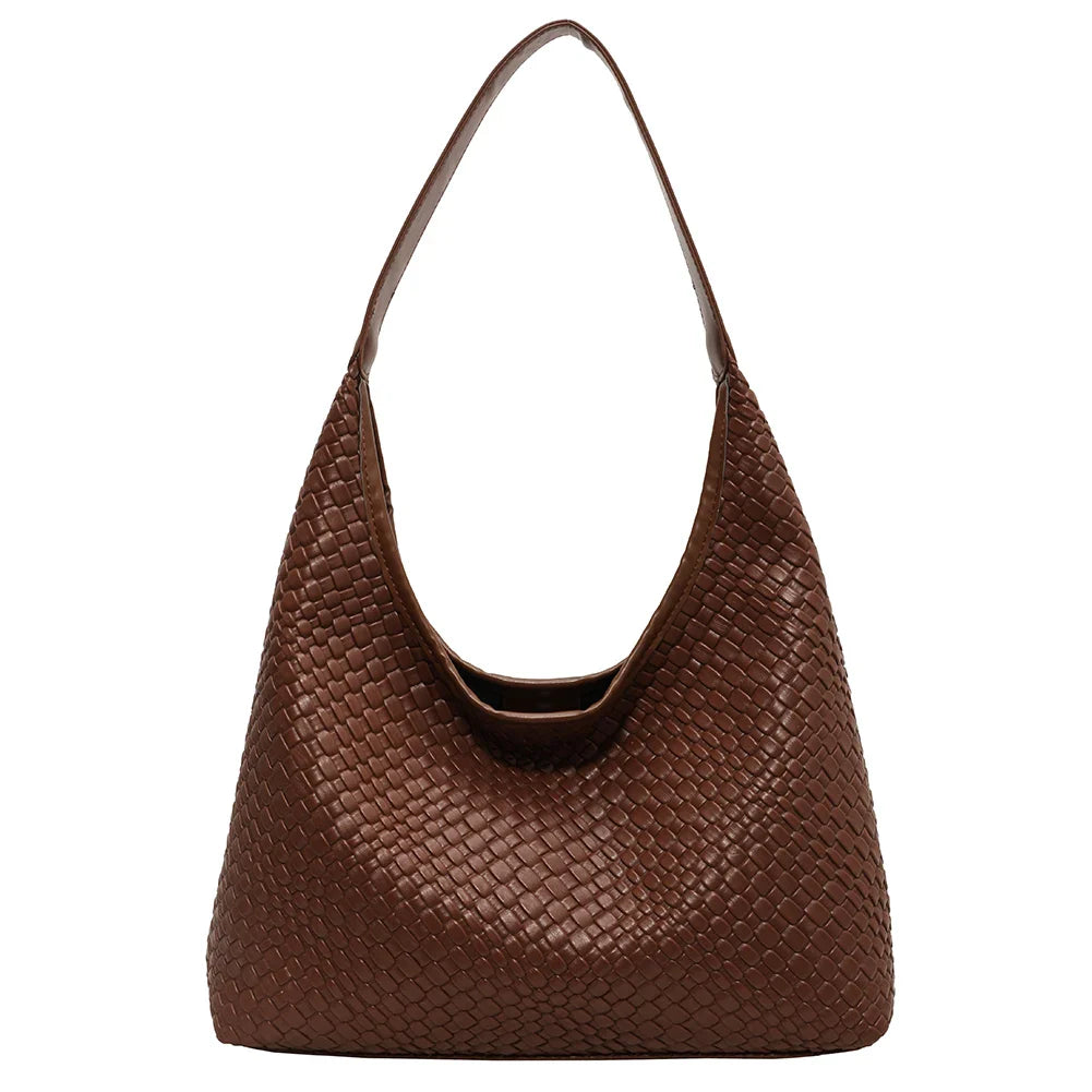 Benita Geweven Tas | Vegan Schoudertas met Pouch