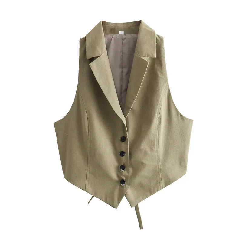 ZITA | Stijlvol Gilet voor Dames– Veelzijdig Design – Comfortabele Pasvorm – Ideaal om te Layeren