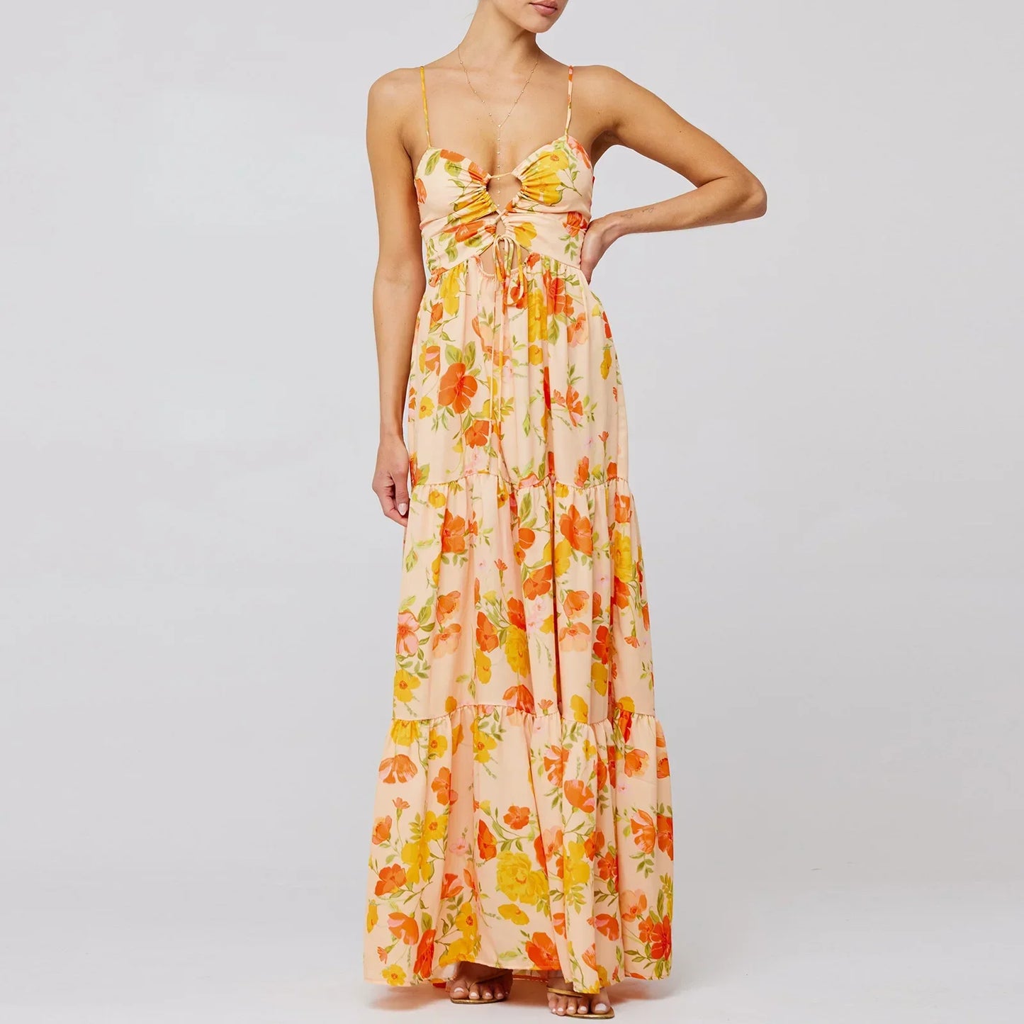 ELIN | Cut-Out Maxi Jurk voor Dames