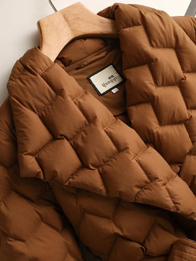 Donsjas voor dames | Casual winterjas met flatterende taille en elegant design