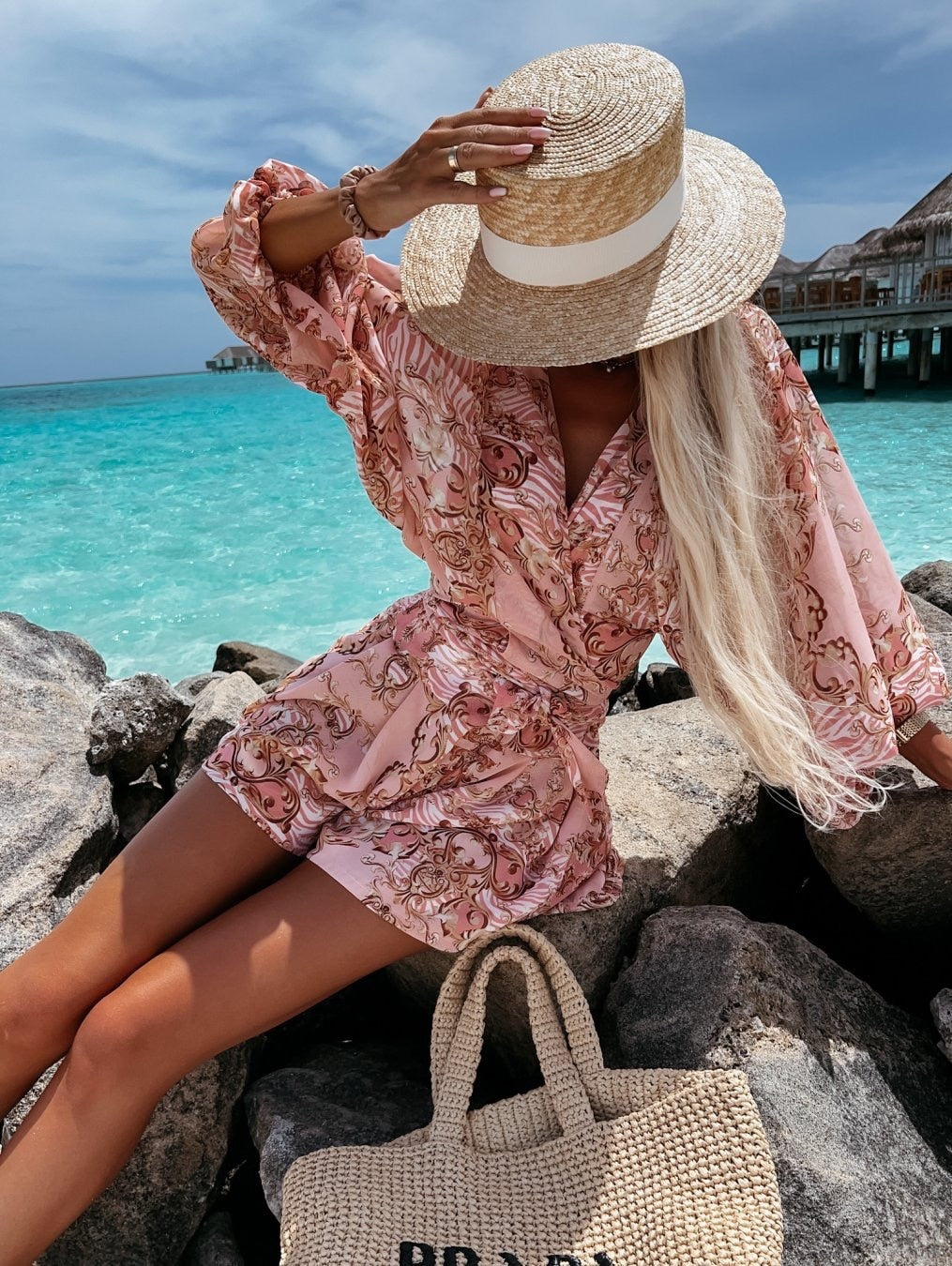 Tweedelige strandset voor dames