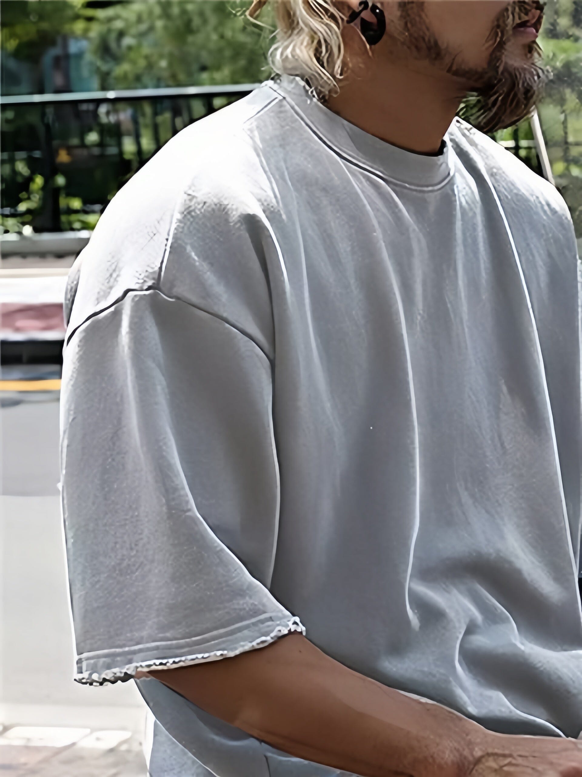 Heren Oversized Set – Casual voor Dagelijks Gebruik, Geschikt voor Sportieve Activiteiten