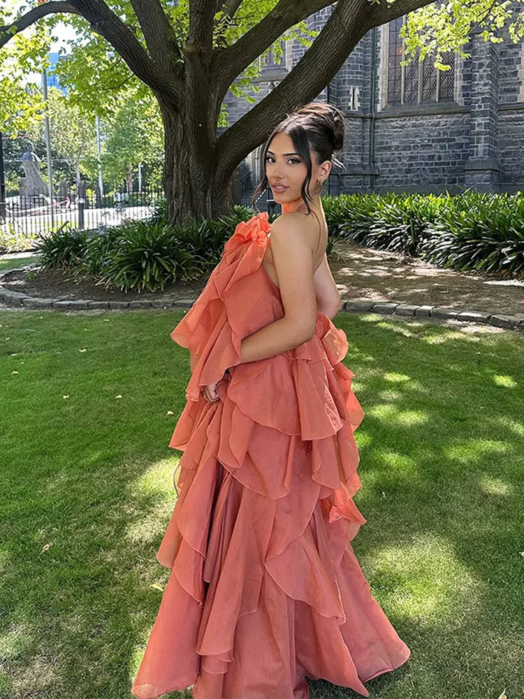 Nelly | Flowy Gelaagde Maxi Jurk voor Dames
