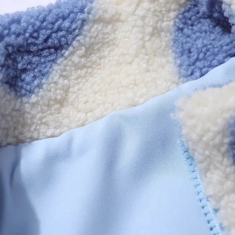 Dames Omkeerbare Hartjesjas – Zwart en Roze, Lichtgewicht, Casual Jasje voor Lente en Herfst