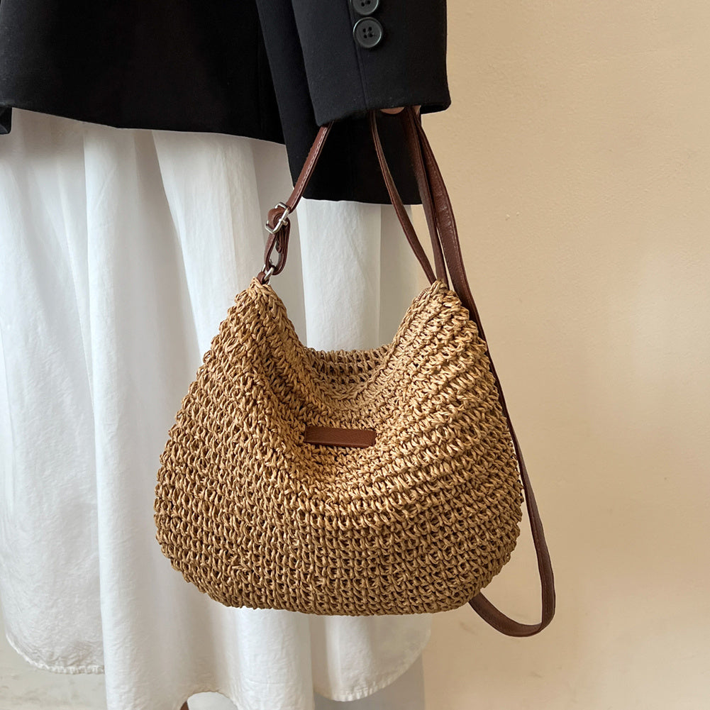 Beige Schoudertas | Dames tas met verstelbare band en minimalistische stijl voor dagelijks gebruik