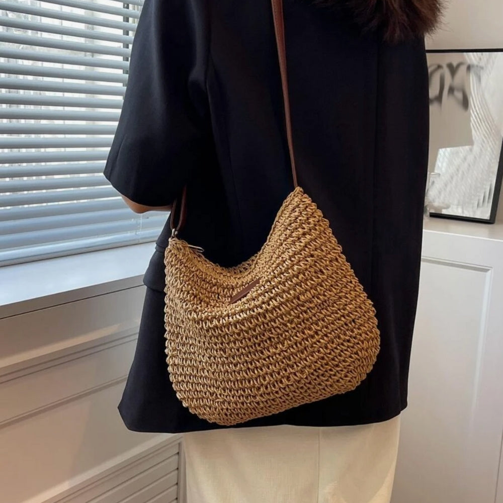 Beige Schoudertas | Dames tas met verstelbare band en minimalistische stijl voor dagelijks gebruik