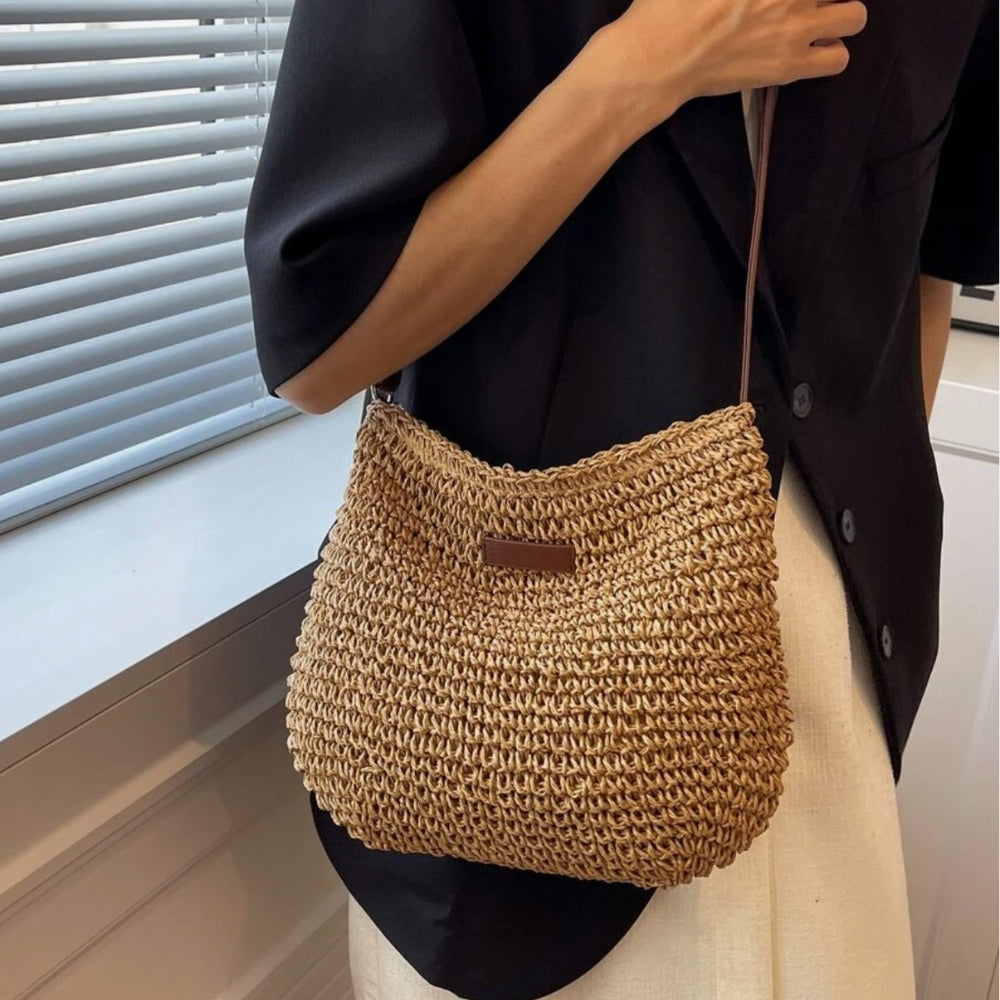 Beige Schoudertas | Dames tas met verstelbare band en minimalistische stijl voor dagelijks gebruik