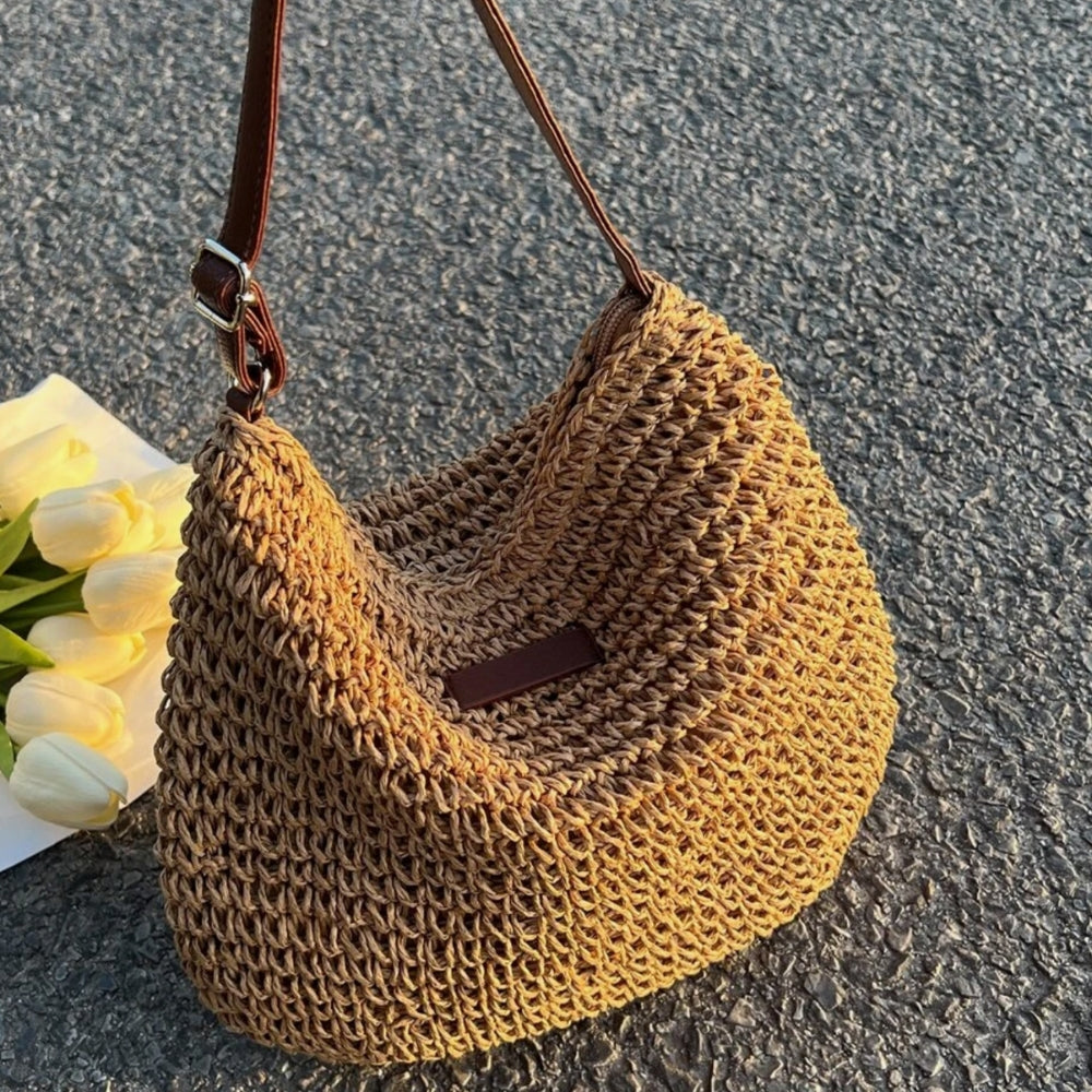 Beige Schoudertas | Dames tas met verstelbare band en minimalistische stijl voor dagelijks gebruik