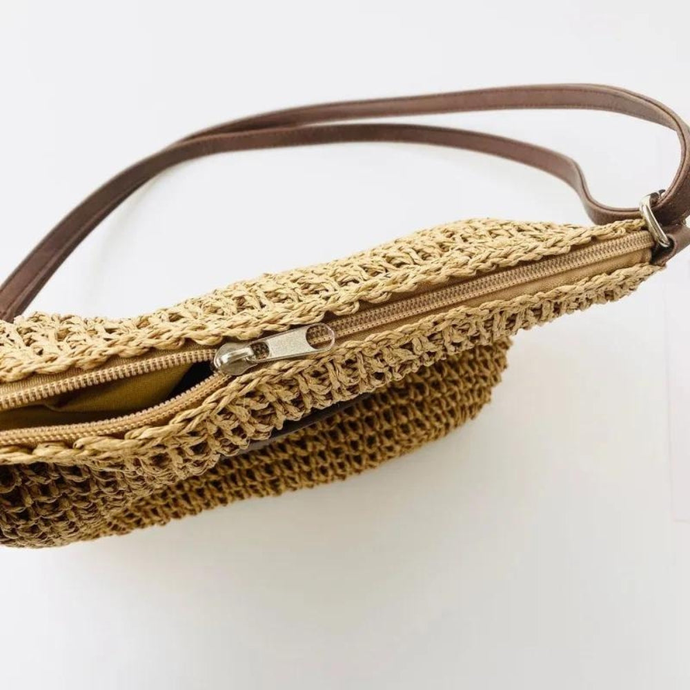 Beige Schoudertas | Dames tas met verstelbare band en minimalistische stijl voor dagelijks gebruik