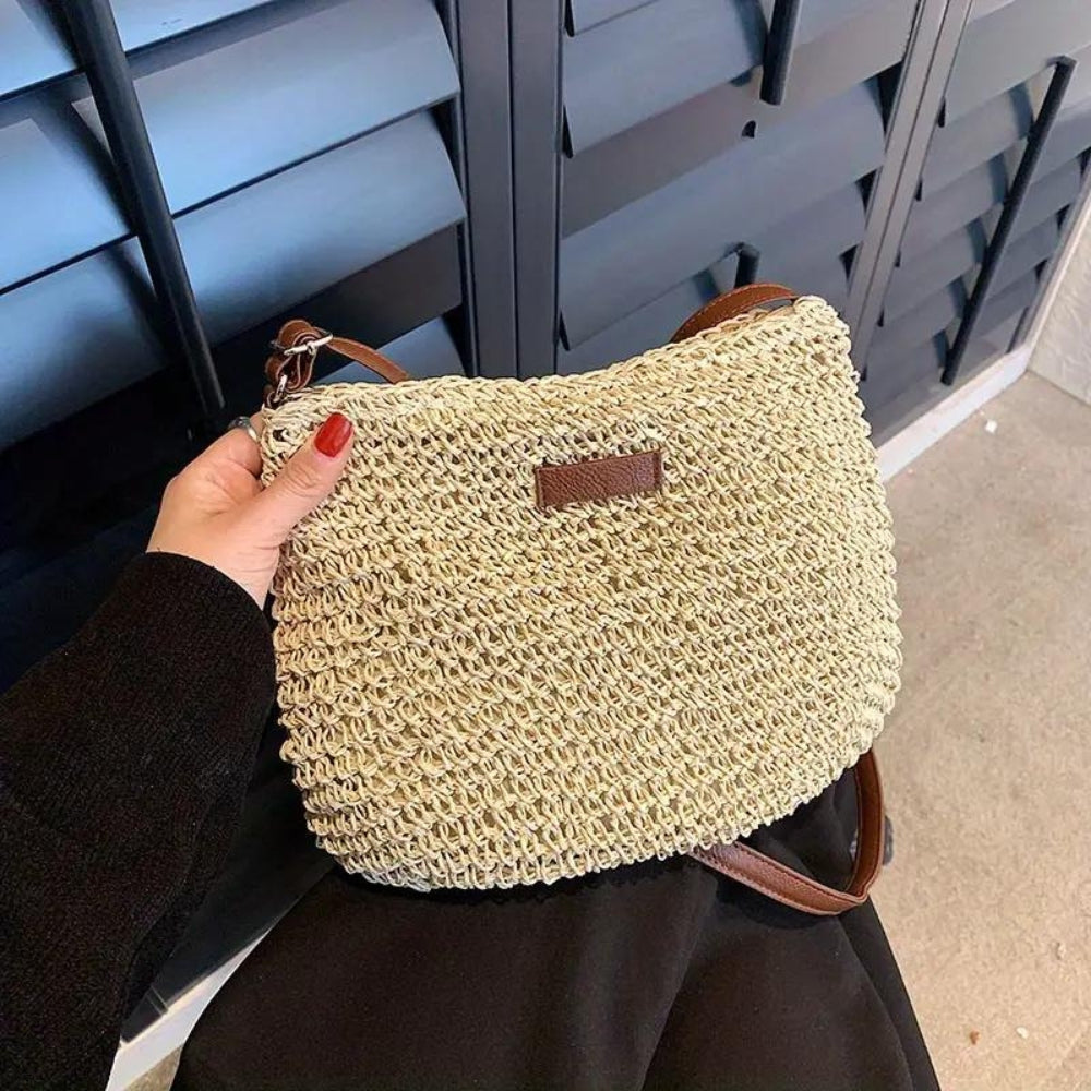 Beige Schoudertas | Dames tas met verstelbare band en minimalistische stijl voor dagelijks gebruik