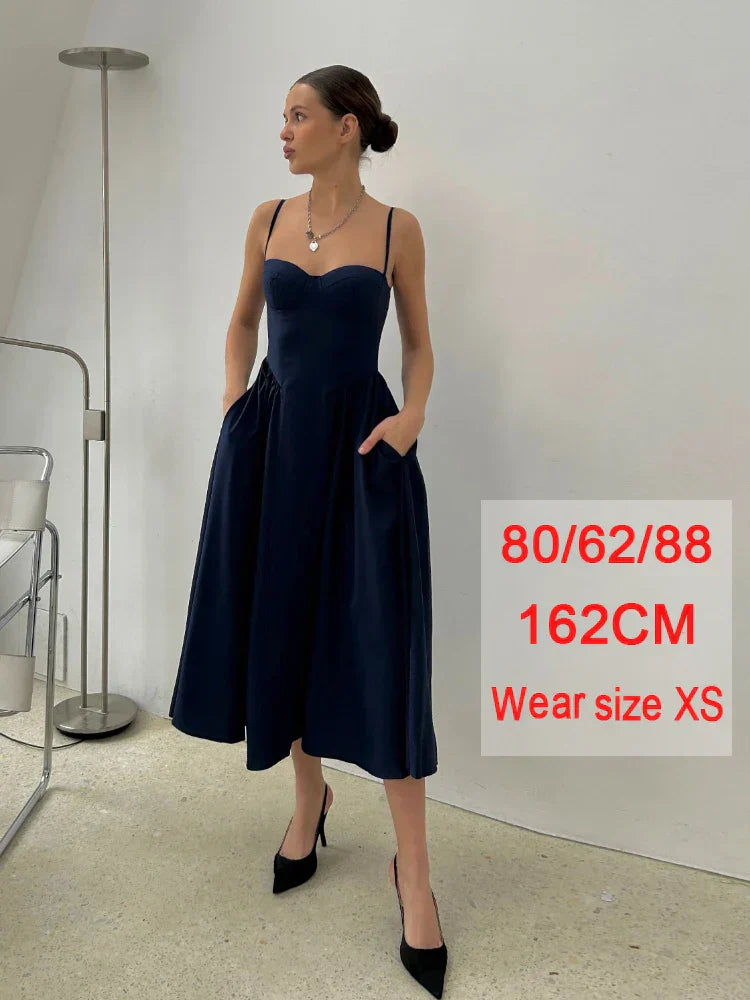 Dames – Midi Jurk – Zachte Stof – Casual Chic Stijl – Perfect voor Dagelijks Gebruik
