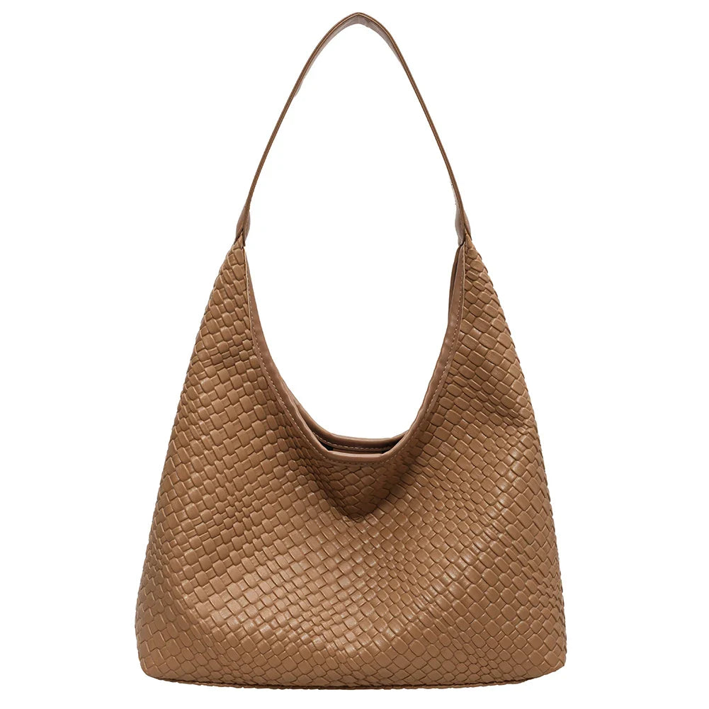 Benita Geweven Tas | Vegan Schoudertas met Pouch