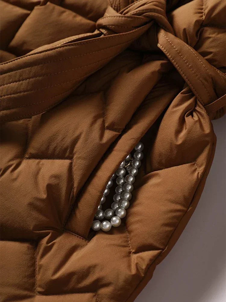 Donsjas voor dames | Casual winterjas met flatterende taille en elegant design