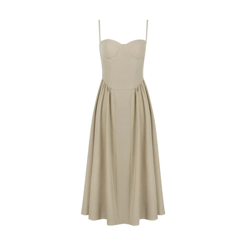 Dames – Midi Jurk – Zachte Stof – Casual Chic Stijl – Perfect voor Dagelijks Gebruik