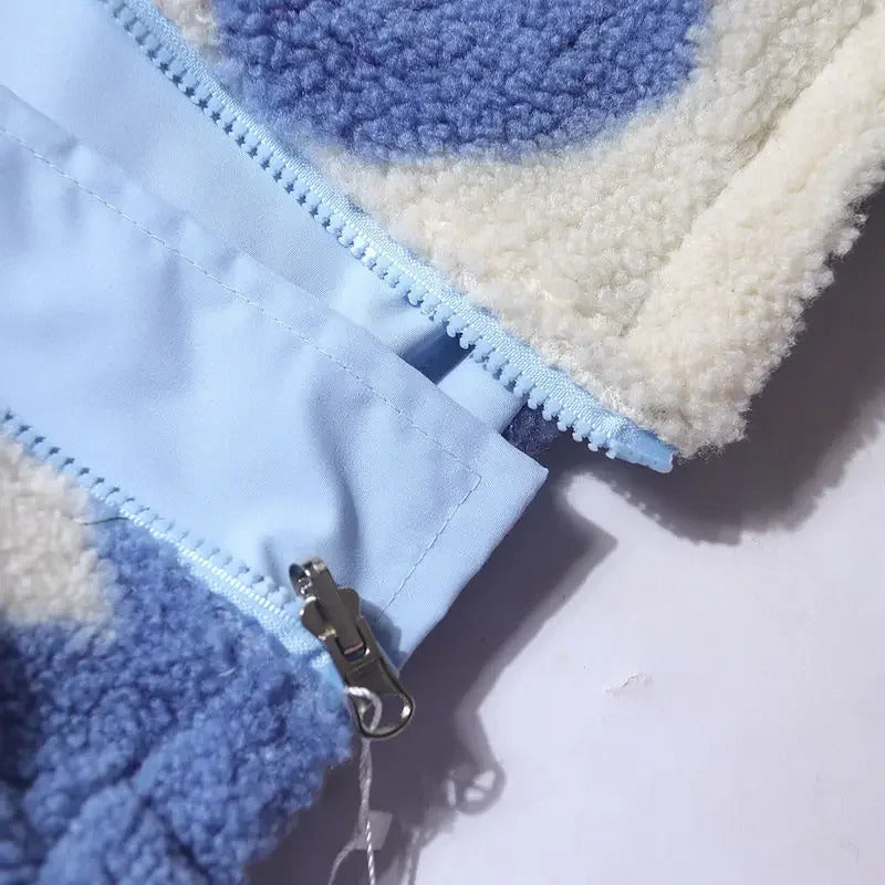 Dames Omkeerbare Hartjesjas – Zwart en Roze, Lichtgewicht, Casual Jasje voor Lente en Herfst