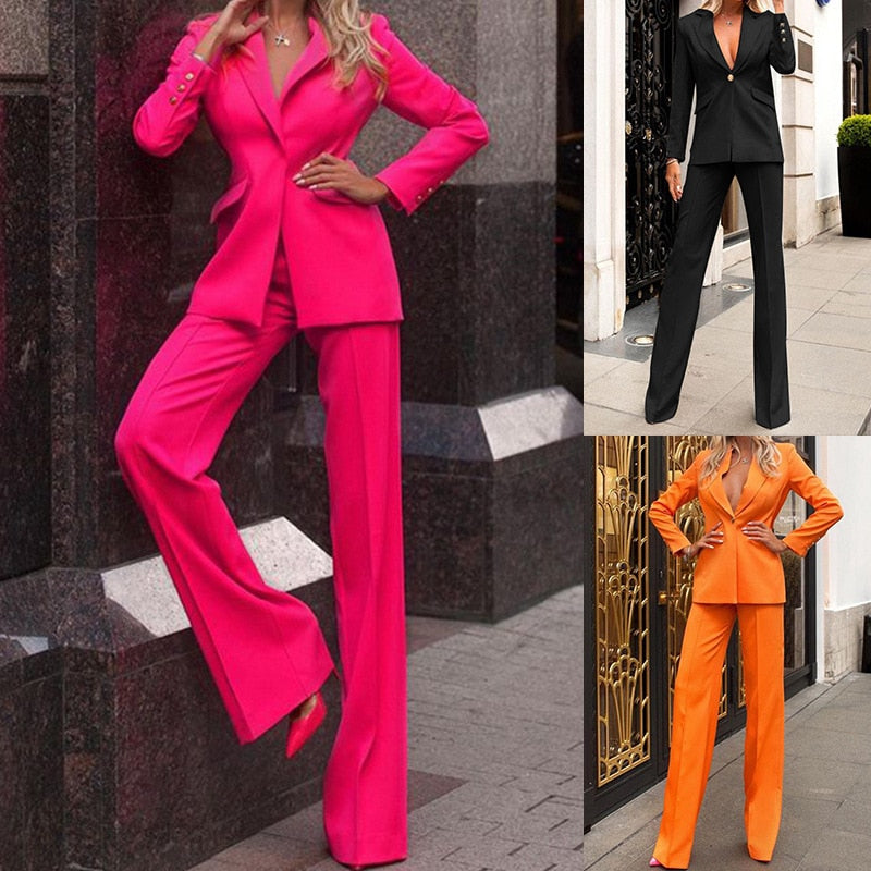 Celeste | Elegant Tweedelig Blazer Pak voor Dames