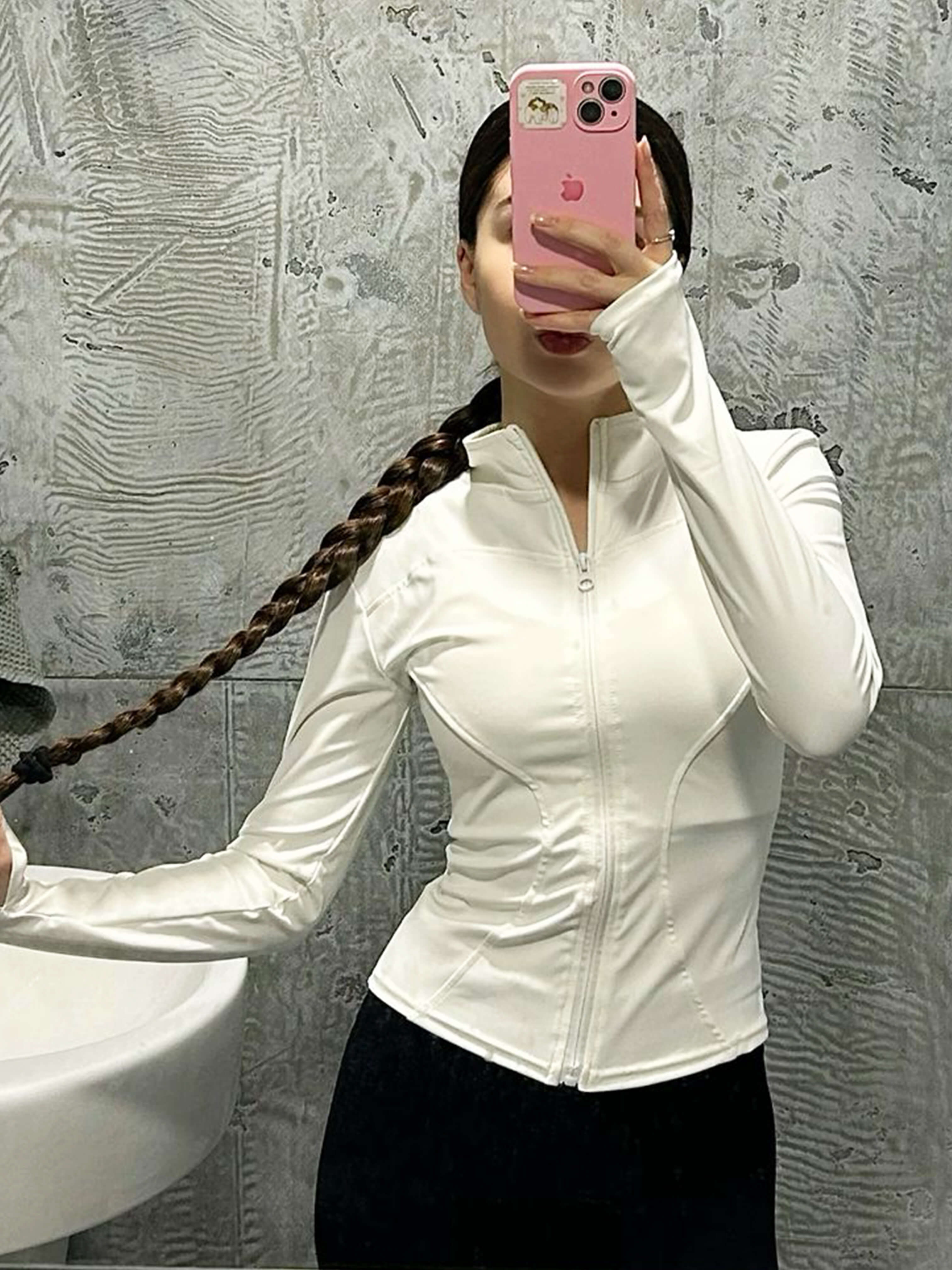 Romy Fitness Jacket Dames | Sportieve Jas met Sneldrogende Stof en Staande Kraag