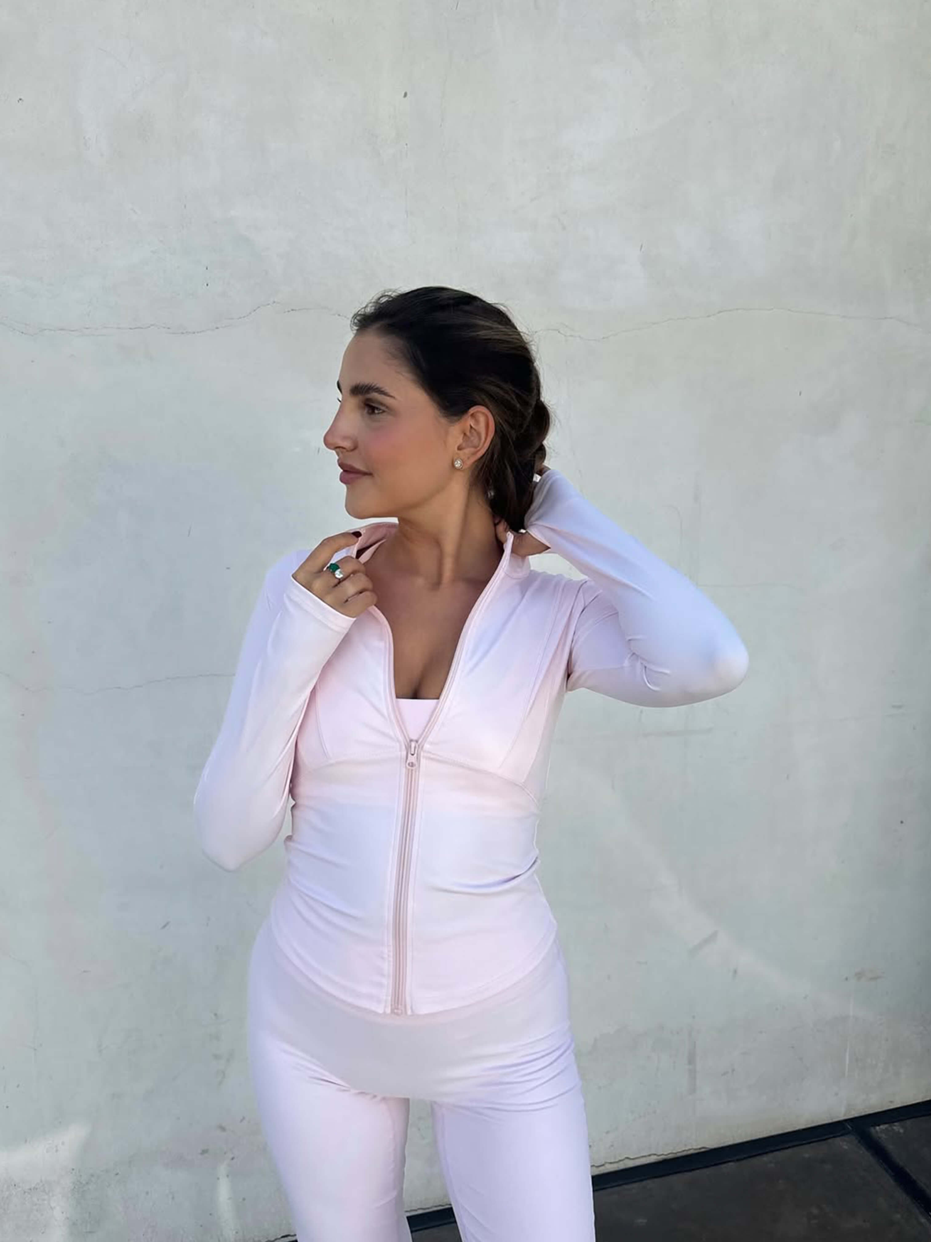 Romy Fitness Jacket Dames | Sportieve Jas met Sneldrogende Stof en Staande Kraag