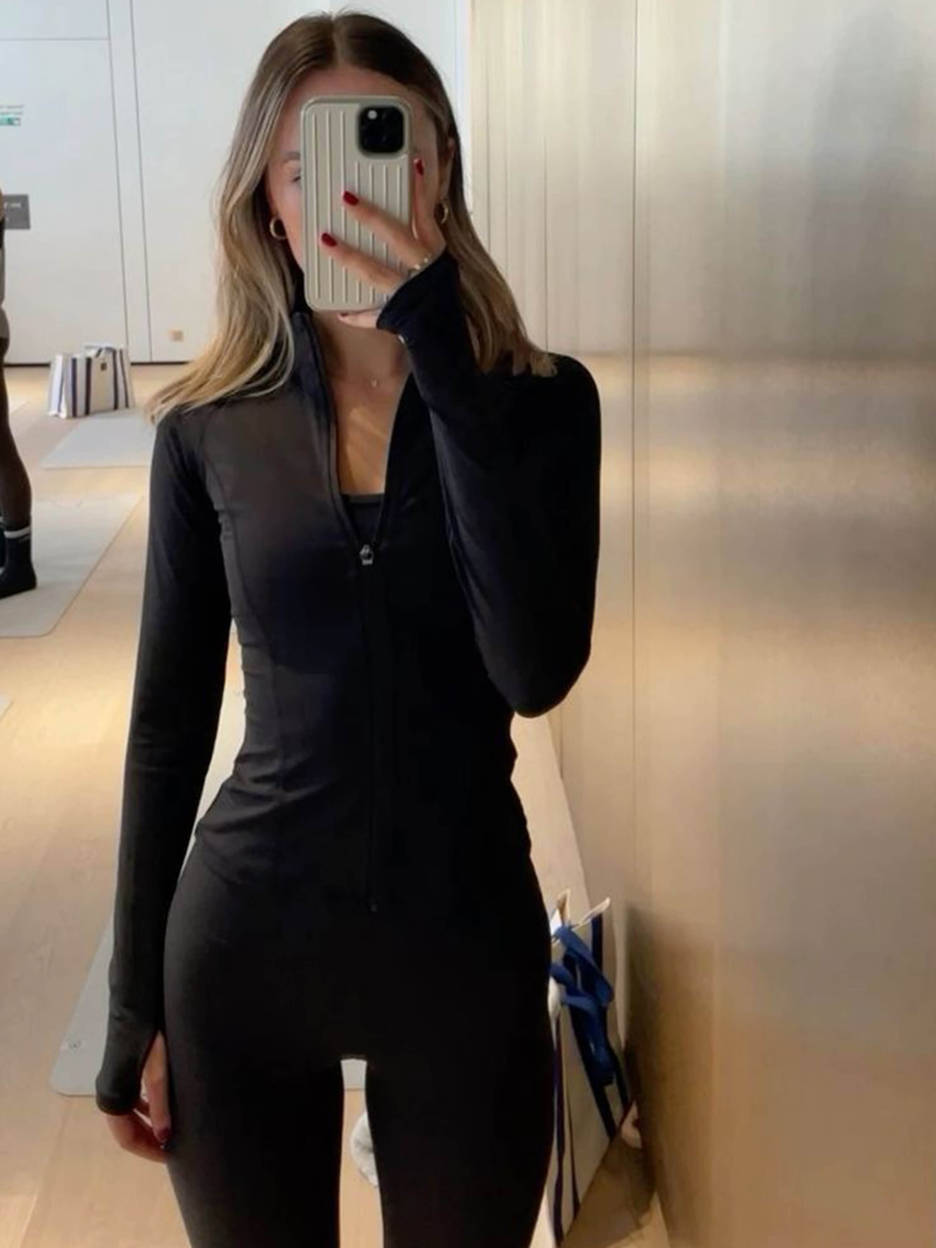 Romy Fitness Jacket Dames | Sportieve Jas met Sneldrogende Stof en Staande Kraag
