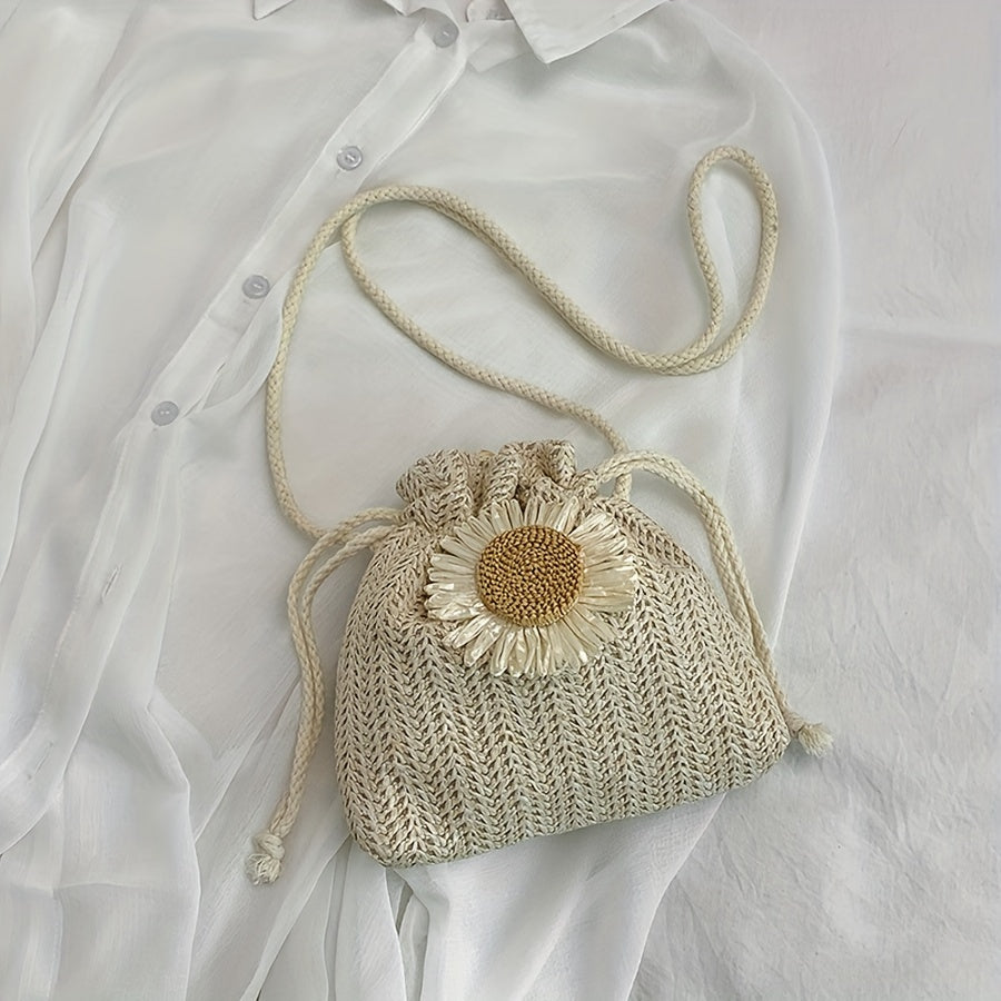 SKY | Zomerse Strohoed Schoudertas voor Vrouwen