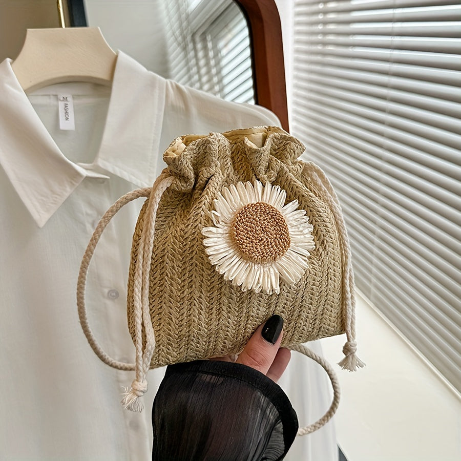 SKY | Zomerse Strohoed Schoudertas voor Vrouwen