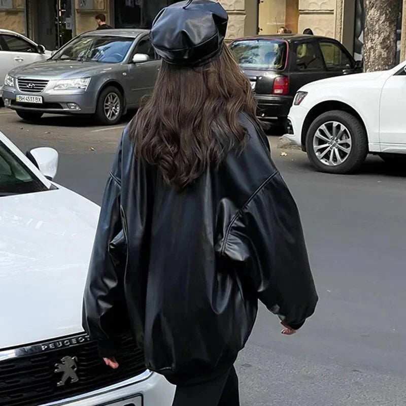 Leren Motorjack | Dames jack met stoere look en comfortabele pasvorm