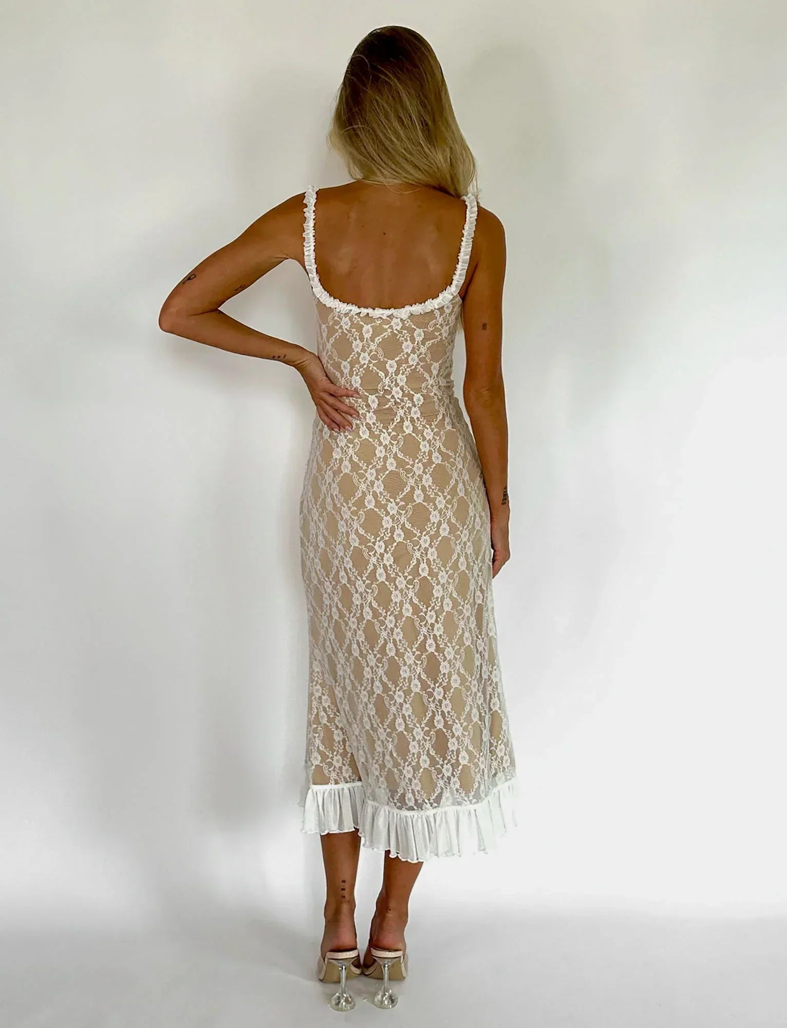 EVI | Elegante Kanten Maxi Jurk voor Dames