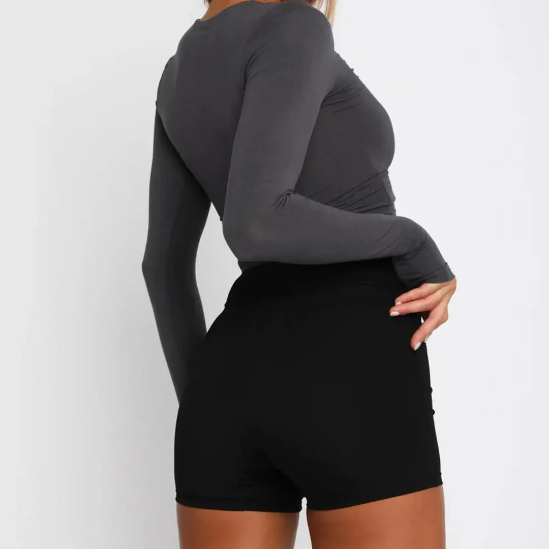 Basis top met lange mouwen voor dames
