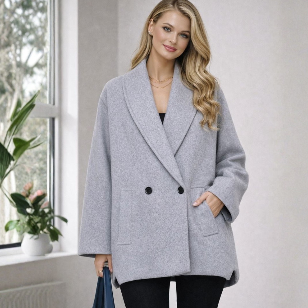 Korte damesjas | Tweed jas met klassieke uitstraling en losse pasvorm