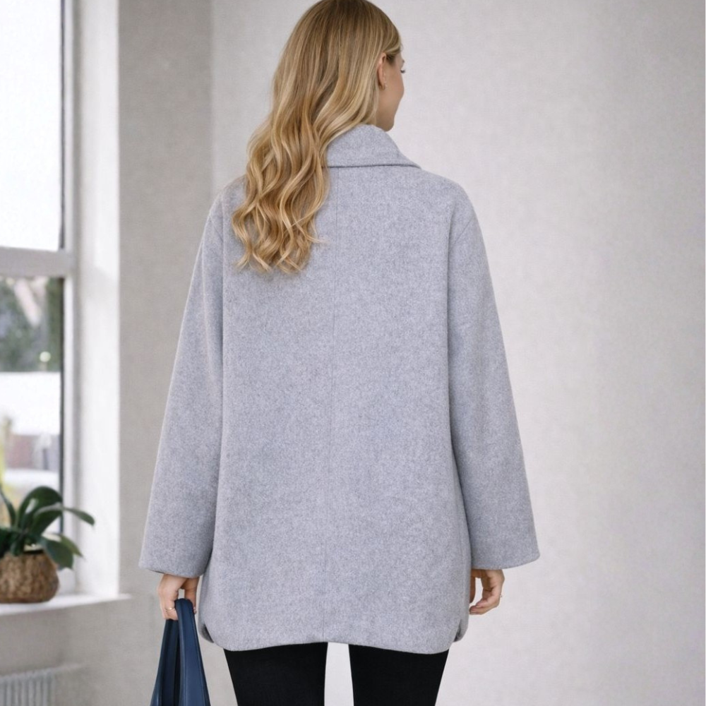 Korte damesjas | Tweed jas met klassieke uitstraling en losse pasvorm