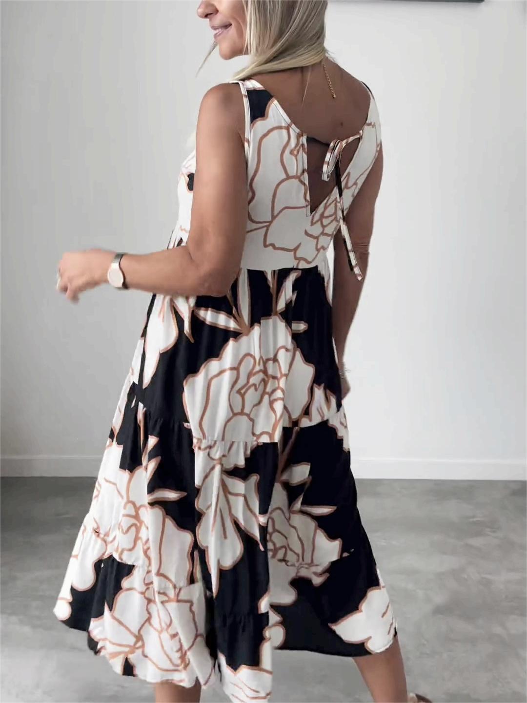 Ineke | Dames off‑shoulder jurk met print – casual chic look