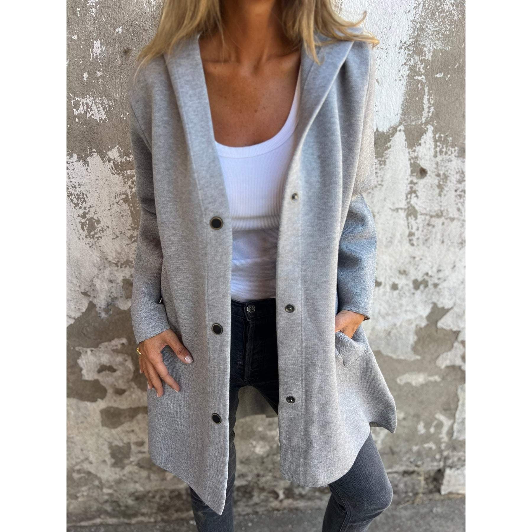 Herfstjas | Dames tussen jas met strakke lijnen en tijdloos design