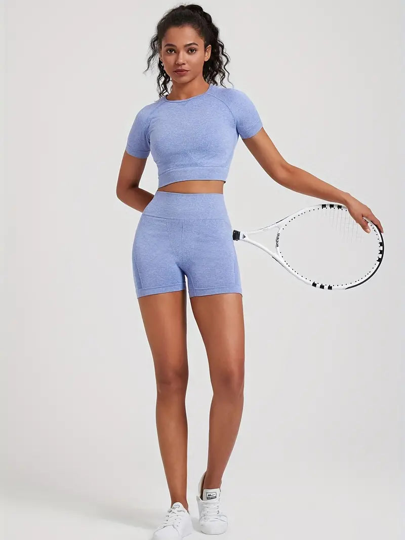 Famke | Gym Set – Dames 2-delige Set met High-Waist Legging en Borstondersteuning