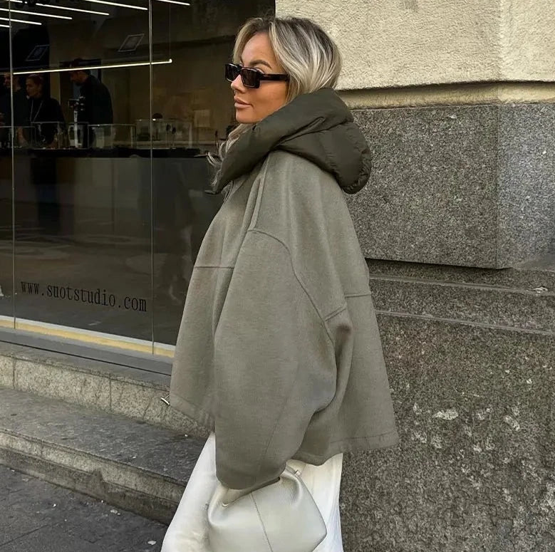 Alina damesjas | Casual losse jas van zacht en duurzaam materiaal
