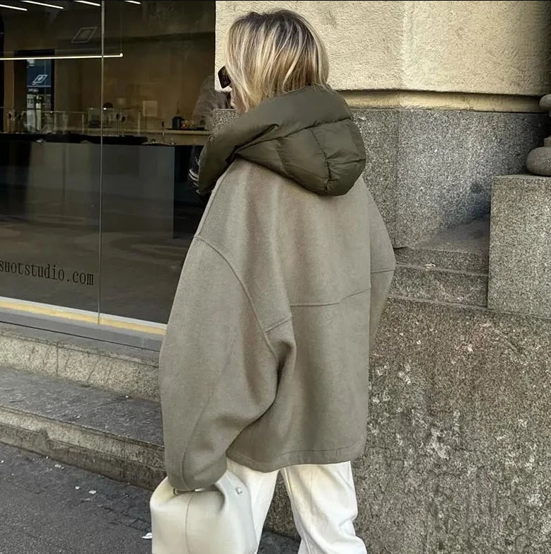 Alina damesjas | Casual losse jas van zacht en duurzaam materiaal