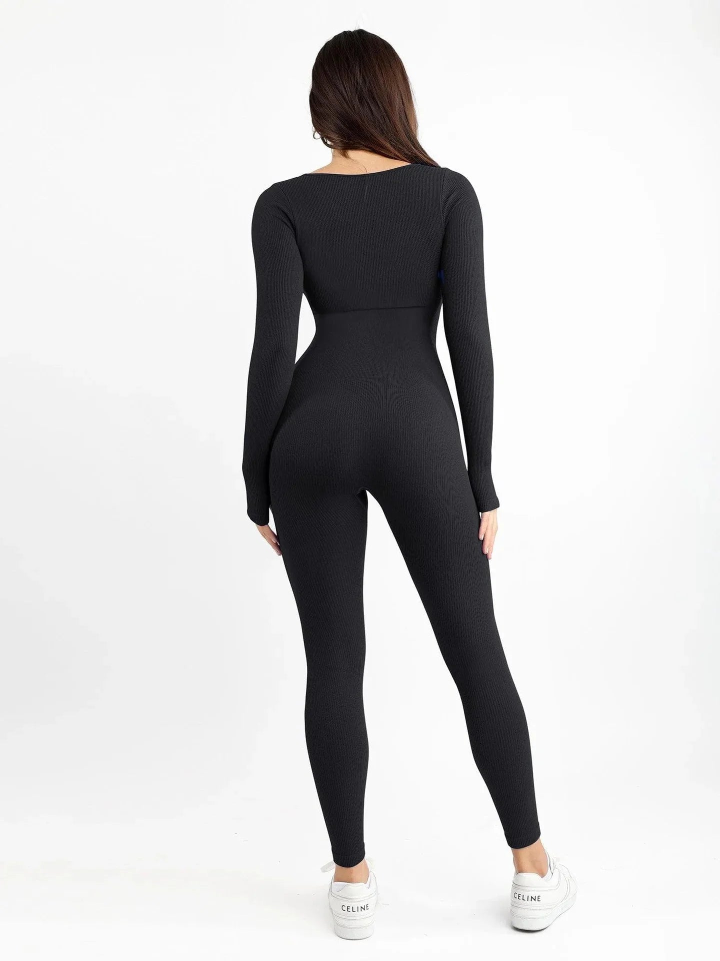 LIV Jumpsuit | Dames Jumpsuit met Compressie, Uitneembare Pads en Lange Mouwen