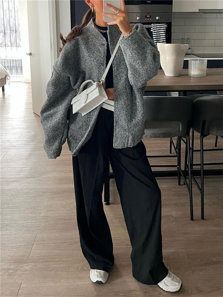 Oversized herfst Bomber | Dames bomberjack met relaxte fit en moderne look